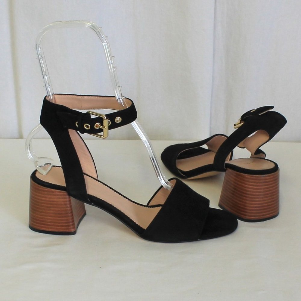 J Crew Penny Ankle-Strap Sandals In Suede